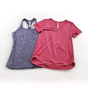 Active Top Womens M Lululemon New Balance Multicolor Workout Lightweight Stretch